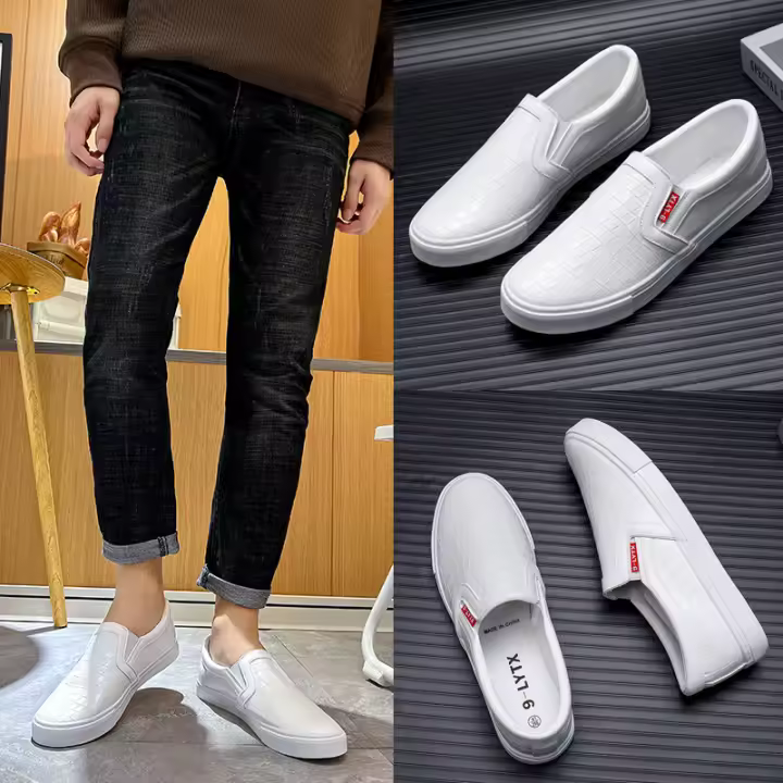 Ropa de trabajo casual zapatos estudiante skate zapatos elásticos - 1