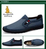 Sandalias deportivas informales ligeras de piel de cerdo para hombre con logo de canguro, correas antideslizantes, estilo de caminar de verano, tenis transpirables - details 11
