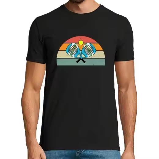 padel regalo vintage padelista hombre,Camiseta de Pádel Divertido, ropa para exteriores - 1