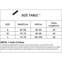 Pantalones cortos ajustados con diseño de telas combinadas en contraste para mujer, pantalón corto deportivo informal, versátil, de tiro medio, ropa de calle - details 1
