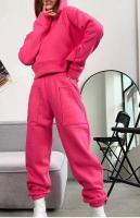 Conjunto de ropa deportiva de lana para mujer, sudadera holgada, pantalones de jogging, moda informal - details 3