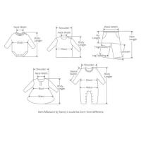 Conjunto de Ropa de Manga Corta a Rayas para Bebé Tops con Borde de Oreja para Niña + Traje Corto de 2 Piezas Moda de Verano 2024 - details 0