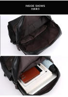 Mochila de cuero impermeable de gran capacidad para computadora de negocios para hombres - details 31