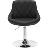 Taburete de Bar de Terciopelo Alto Regulable en Altura Diseño Giratorio para Peluquería - details 21
