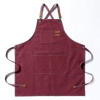 Delantal de carpintería para hombres, mandil de lona gruesa, impermeable, resistente a las manchas con bolsillos, delantal de cocina, delantal de trabajo de pintura - details 9