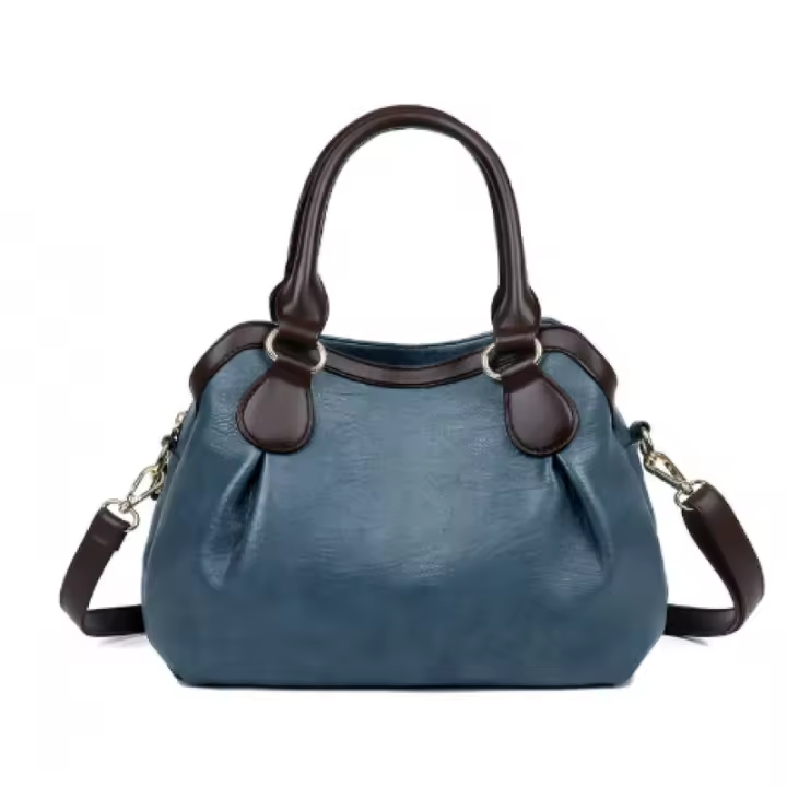 Bolso de Hombro de Cuero PU Grande Bolso Cruzado para Mujeres Bolso de Mano con Asa Superior - 1