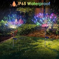 Luces de Fuegos Artificiales Alimentadas por Energía Solar Paquete de 4 Impermeables Control de Luz - details 6