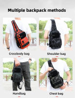 Bolso de hombro grande para hombre, bandolera impermeable para deportes al aire libre, ciclismo, escalada - details 11