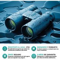 10x42 Profesionales, Ligero, Compacto y Resistente al Agua, con Prisma Diagonal Bak 4 y FMC. Ideal para Adultos y niños, para observación de Aves, excursión, astronomía - details 1