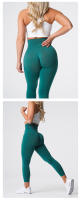 Mallas sin costuras para mujer, pantalones de Yoga de cintura alta, ropa de gimnasio, Leggings de licra, trajes de entrenamiento suaves, sólido, nuevo - details 6
