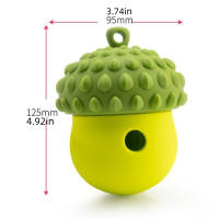 Juguetes interactivos para perros, bolas para masticar, dispensador de alimentos de silicona, Bola dispensadora de golosinas, Limpieza de dientes duradera, juguetes para la dentición del cachorro - details 0