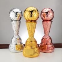 Trofeo de Fútbol de Resina 38cm Decoración Deportiva de Campus Colección de Trofeos para Fanáticos - details 0