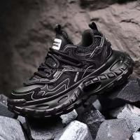Zapatos deportivos informales de suela gruesa con logotipo de Dropshipping para hombre, zapatos deportivos de estilo para caminar de diseñador de moda - details 8