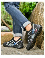 Zapatillas de senderismo al aire libre para hombre, zapatos planos de escalada, Trekking con cordones, ciclismo de montaña, transpirables - details 5