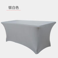 4FT6FT8FT Cola elástica Reunión Banquete de boda Mantel rectangular para mesa Mantel blanco - details 18