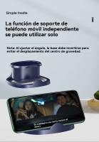 Ventilador Portátil de Mano Ultra Silencioso 5 Velocidades USB C Mini Ventilador de Mesa con Pantalla LCD, Plegable con Cordón como Ventilador de Cuello - details 10
