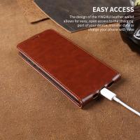 Funda de cuero con tapa superior e inferior para iPhone 17 Air 16 Pro 15 14 Plus 13 12 Pro Max 11 Mini tarjetero cartera funda para bolso - details 5