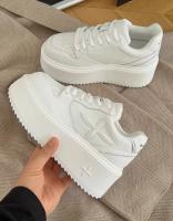 Zapatos casuales de plataforma con cordones, zapatos deportivos de moda y cómodos. - details 4