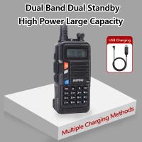 UV-5R Plus-walkie-talkie de 15W, dispositivo con cargador USB, transceptor de largo alcance de 16 KM, UHF, VHF, Radio Ham, UV 5R, Radio bidireccional para caza - details 0