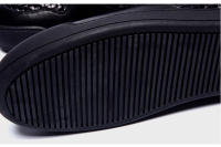 Zapatos de tablero de cuero de caña alta hechos a mano, patrón de corte de cuchillo, zapatos casuales para mantener el calor - details 15