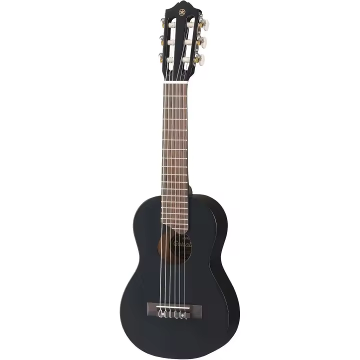 GL1 Guitalele, Mini guitarra de madera con las dimensiones de un ukelele, escala de 17 pulgadas, 6 cuerdas de nylon, color Negro - 1