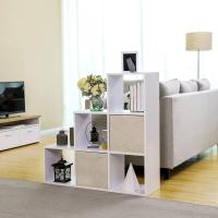 Estantería escalonada con 6 Cubos, estantería de Escalera, estantería de pie, estantería de Escalera, como Separador de Habitaciones, estantería de Cubos, Independiente, para Oficina, salón, - details 3