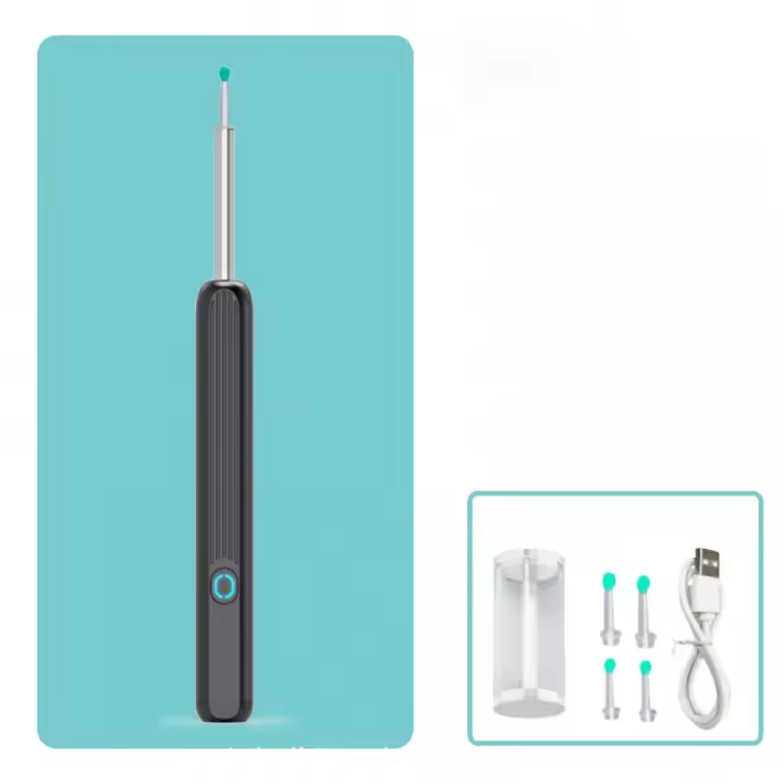 Kit de Eliminación de Cera de Oreja con Cámara Limpiador de Orejas para iPhone, iPad, Teléfonos Android Herramienta de Limpieza de Lavandería de China - 1