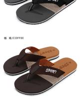 Zapatillas de hombre informales a la moda para interiores, zapatillas de inglete con Clip de verano, zapatos transpirables para hombre, sandalias de bloque de Color para el hogar, talla 40-47, novedad de 2024 - details 21