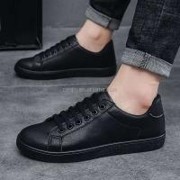 Nuevas zapatillas de deporte blancas de calidad al por mayor para hombres, zapatos planos de aire de diseño informal, zapatos negros puros, precio bajo, 45, marca famosa de fábrica - details 4