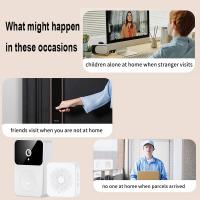 Cámara de seguridad inalámbrica para el hogar, videoportero WiFi, videoportero, visión nocturna, timbre IP - details 2