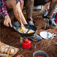 Estufa de Gas Portátil de Acero Inoxidable Ligera para Acampar al Aire Libre - details 6