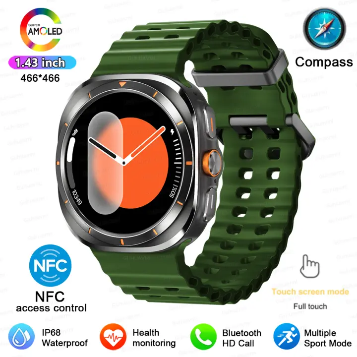 2025 Nuevo Reloj inteligente de negocios para hombres, pantalla amoled de 1,43 pulgadas 466 * 466,llamada bluetooth,trayectoria deportiva, NFC, impermeable profesional ip68, pulsera inteligente monitoreo de salud,For Android e Ios - 1