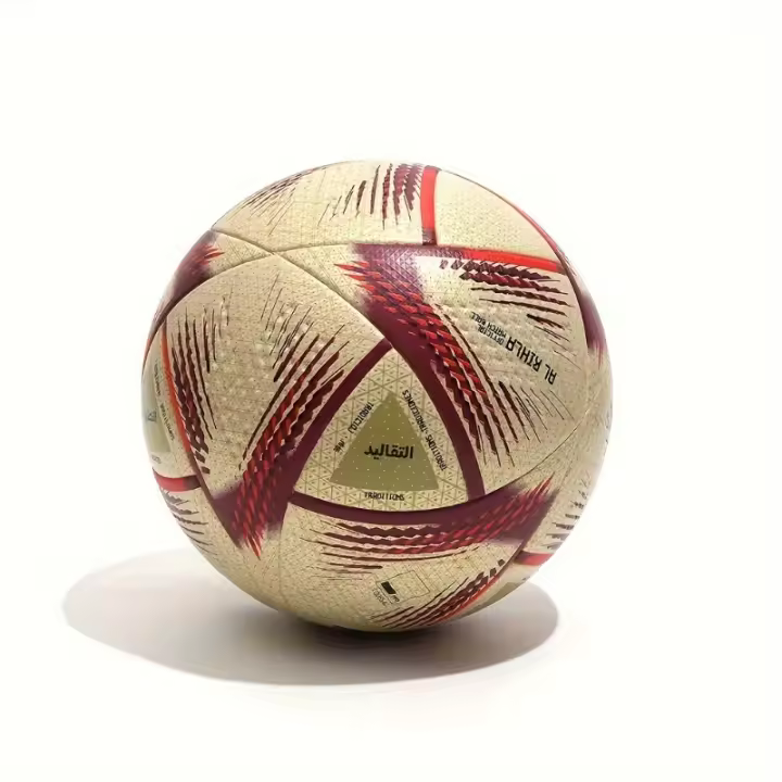 Balón De Fútbol De Tamaño 5, Balón Profesional Para Entrenamiento Y Competición, Con Aguja Y Balón rojo - 1