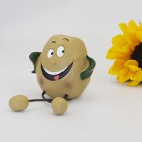 Figura de frutas y verduras de dibujos animados, brócoli, patatas, artesanías de resina, zanahorias, adornos de escritorio, artesanía, estatua de verdura bonita, regalo - details 3