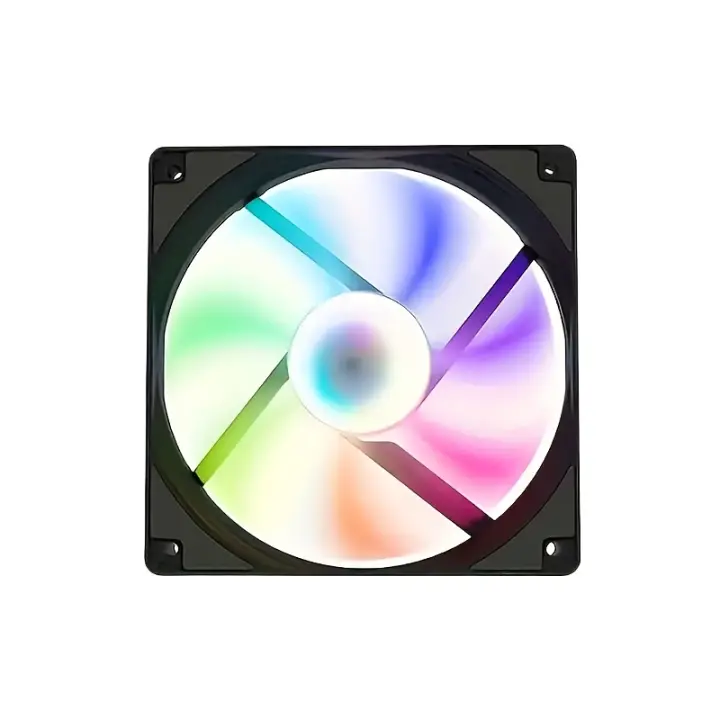 Ventilador de Refrigeración para Carcasa de Computadora 120mm 12V, Adecuado para el Enfriamiento de Computadoras de Escritorio, Luces Coloridas - 1