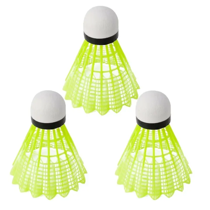 Volantes estables para bádminton, Bolas de plástico duraderas para entrenamiento de bádminton, deportes al aire libre, nailon, novedad - 1