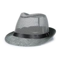 Sombrero de sol transpirable de lino para hombre, sombrero pequeño para exteriores, cinturón de cuero, gorra de fieltro, sombrero de vaquero occidental - details 0