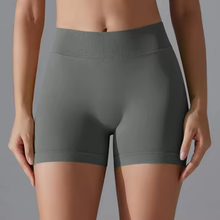 Pantalones cortos de yoga sin costuras para mujer, pantalones cortos deportivos que levantan los glúteos, transpirables, de secado rápido - 1