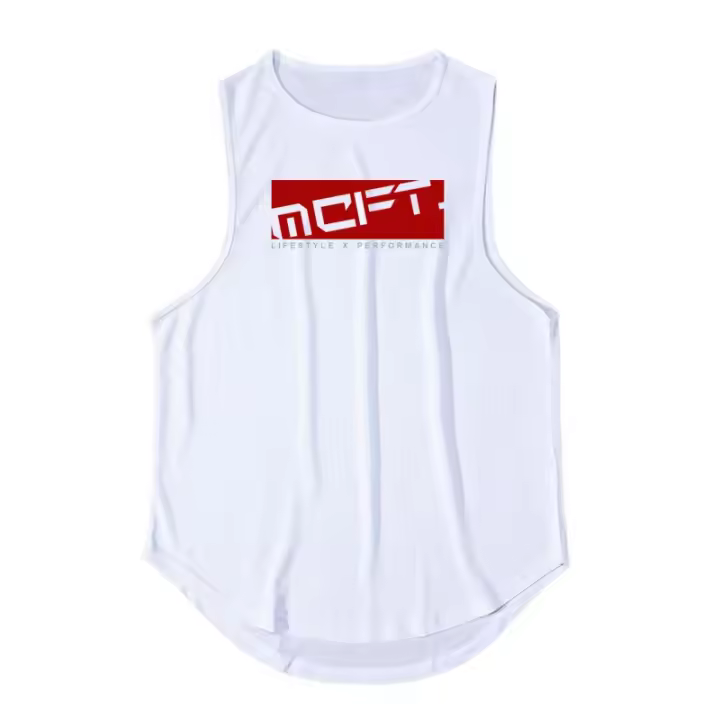 Men Summer Quick Dry Vest Mesh Gym Clothing Sports Tank Tops Bodybuilding Sleeveless Shirt Fitness Men's Muscle Stringer Tanktop - 1