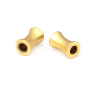 Cuentas de Pulsera de Brasso Dorado Mate Forma de Cilindro Ideal para Hacer Joyería DIY - details 1