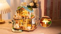 Robotime Rolife Villa de Cachorro Miniata Kit de Juego de Rompecabezas de Madera para Niños y Familia Decoración del Hogar DIY - details 3
