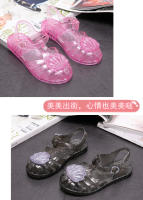 Zapatos de gelatina de cristal de concha, zapatos de playa para bebés estilo princesa - details 11