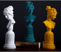 Estatua de busto de resina de diosa nórdica, figuras creativas de resina de Venus, entrada de escritorio, sala de estar, adornos de decoración del hogar, artesanías de arte - details 1