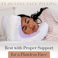 Almohada facial ergonómica contorneada con almohadilla de soporte para el cuello extraíble - Reduce la hinchazón facial, diseño antiarrugas de rebote lento de gravedad cero - Tejido de poliéster suave, solo lavar a mano - Perfecto para uso matutino y cuid - details 2