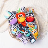 Sonajeros para bebés de 0 a 24 meses, juguetes de felpa suave, juego de sonajero de muñeca para pies, juguetes educativos de desarrollo para recién nacidos de dibujos animados para niños - details 1