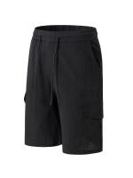 Pantalones cortos Cargo de lino con múltiples bolsillos para hombre, pantalones cortos con cordón de cintura a la moda para exteriores - details 15