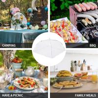 Funda plegable de malla para alimentos, mosquitera, paraguas, picnic, protección de platos, utensilios y herramientas de cocina, 1/2 pieza - details 4