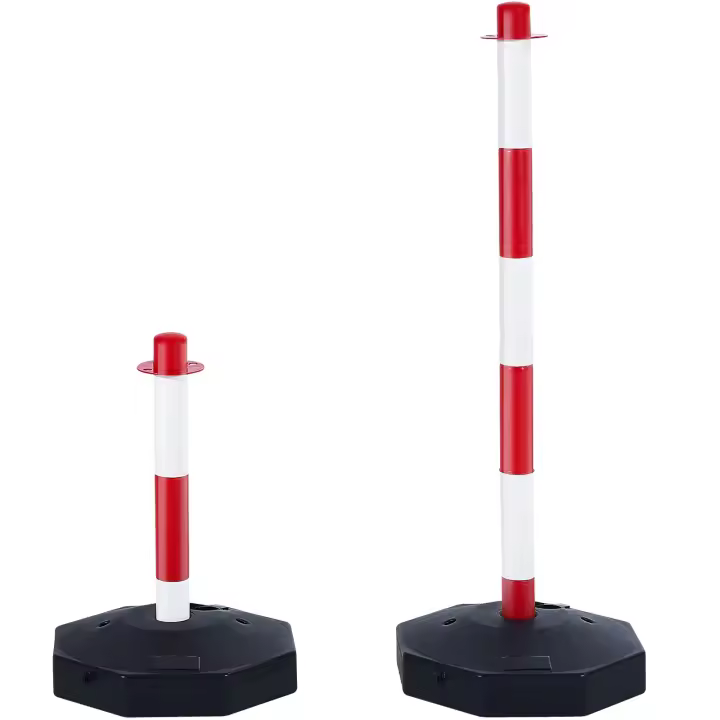 SucceBuy Conos de poste delineador de tráfico ajustables, para control de tráfico, estacionamientos, zonas de precaución de construcción - 1