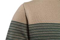 Cotton Sweater Men Fashion Casual O-Neck Spliced Pullovers Knitted Sweater Male New Winter Warm Mens Sweaters - details 7