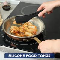 Pinzas de silicona para cocina, 2 piezas, 11 pulgadas, para servir, para tostadas, ensalada - details 3